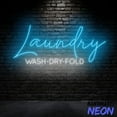 thumbnail image 3 of Handmadetneonsign Laundry Neon Sign, Laundry Wash Dry Fold Led Sign, Laundry Service Neon Light 94554, 3 of 5