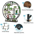 thumbnail image 4 of Tribesigns Display Bookshelf, Round Shaped Bookcase Etagere Shelves, Industrial Retro Organizer Rack Shelf with 14 Shelving Units, 4 of 5