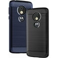 thumbnail image 6 of REQO Phone Case for Moto E5 Play E 5 Cruise 5E Go with Tempered Glass Screen Protector Cover and Slim TPU Cell Accessories Protective Motorola MotoE5play MotoE5 E5play Women Men Carbon Fiber Black, 6 of 7