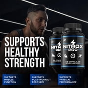 Nitrox Pro for Men Capsules – NitroxPro Vitamin Complex Pills Energy, 2 Pack, 120 Capsules