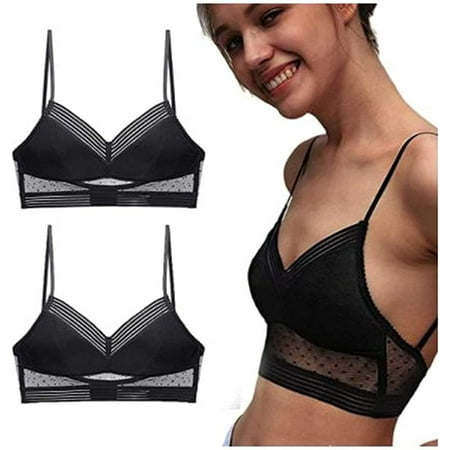 

Ladies Lace-U-Back Lifting Bra Starry Bra - Low Back Wireless Lifting Lace Bra