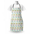thumbnail image 3 of Animal Apron, Domestic Farm Animals Horse Pig Cow Sheep and Hen Agriculture Cartoon Doodle Design, Unisex Kitchen Bib with Adjustable Neck for Cooking Gardening, Adult Size, Multicolor, by Ambesonne, 3 of 4