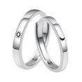 thumbnail image 1 of 2Pcs Couple Rings Sun Moon Pattern Adjustable Rings Couples Promise Engagement Rings, 1 of 1