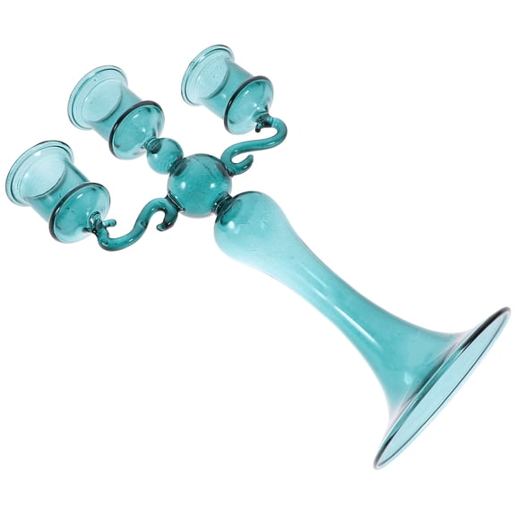 NICEXMAS Decorative Glass Tealight Candle Holder, Set of 1, Elegant Home and Party