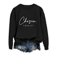 thumbnail image 4 of Chosen 1 2:9 Sweatshirt Sweatshirt Verse Shirt Shirt Women Casual Crewneck Pullover Tops Hooded Sweatshirt Womens Jogging Suit Jacket Women Bunny Zip up Ladies Sweat Top Cute Long Shirt Half, 4 of 4