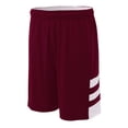 thumbnail image 2 of A4 Reversible Speedway Short For Men in Maroon White | N5334, 2 of 2