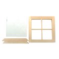 thumbnail image 5 of Wooden 4 Pane Window w/ Frame Dolls House Miniature Accessory 1:12, 5 of 6