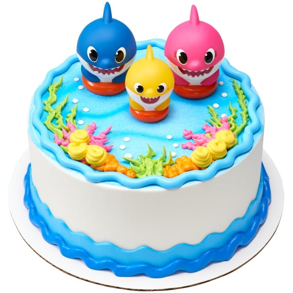 Decopac Baby Shark Family Fun Cake Topper Walmart Com