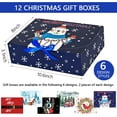 thumbnail image 2 of Paquete de 12 cajas de regalo de Navidad con tapas para regalos, regalo de fiesta de Navidad, 2 of 4