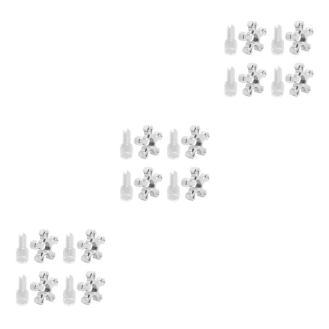 Guardoinrt 4pieces High Torsion And Stress Resistance Motorcycle Fixed Screws For Efficient Performance silver 3Set