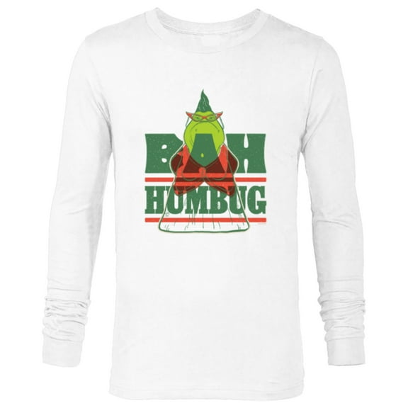 Disney and Pixar’s Monsters, Inc. Roz Christmas Bah Humbug - Long Sleeve T-Shirt for Men - Customized-White