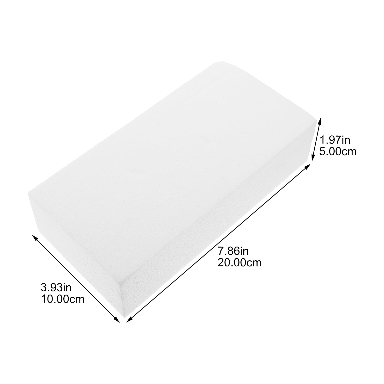 Nicehomfit 4Pcs Craft Foam Blocks White for DIY Painting Sculpting and Party Decorations