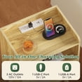 thumbnail image 2 of Amadwell Rattan Nightstands Set of 2, Bedside Tables with Charging Station, Storage Drawers & Solid Wood Feet for Bedroom, 2 of 8