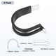 thumbnail image 3 of Uxcell 6 Pack Abrazaderas de Cable 32 mm Acero Inoxidable 304 Goma Forma R para Tubo, 3 of 7