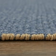 thumbnail image 3 of Feizy Theo Modern Solid, Blue/Tan, 2' x 3' Accent Rug Reversible Stain Resistant Fade Resistant Casual Design Carpet for Living Dining Bed Room, 3 of 8
