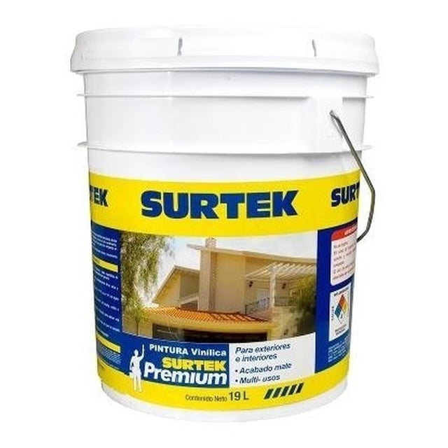 Pintura Vinílica Premium Surtek Rojo Taurino 19 Lts SP10446