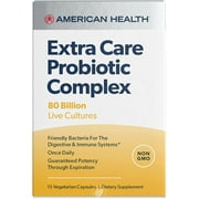 (3 Pack) AMERICAN HEALTH Extra Care Probiotic Complex 80B 15 CAPSULE