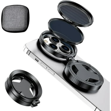 2-in-1 Magnetic CPL & Star Filter Lens, 52mm Universal Phone Camera Filter Kit, Magnetic CPL Filter for iPhone, Anti-Glare HD Lens, Real & Effective Shooting Performance (Starlight Filter)