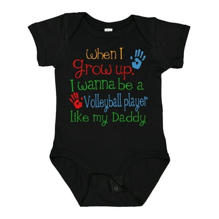 

Inktastic Volleyball Player Like Daddy Gift Baby Boy or Baby Girl Bodysuit