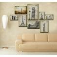 thumbnail image 3 of wall26 Canvas Print Wall Art Vintage Eiffel Tower Sketch with Typography Transportation Cultural Drawings Realism Chic Scenic Relax/Calm Multicolor for Living Room, Bedroom, Office - 12"x18&quot, 3 of 5