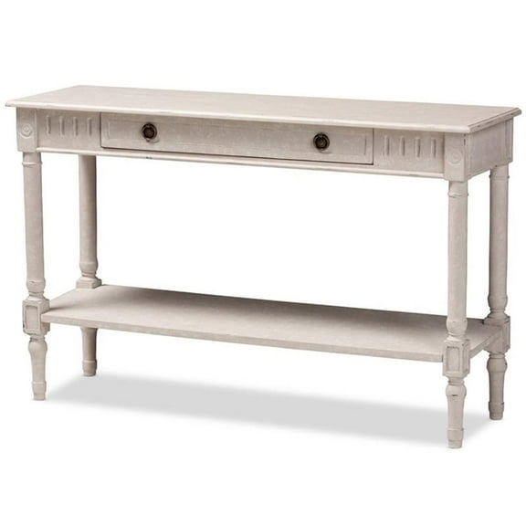 Bowery Hill 47" Console Table in Whitewashed