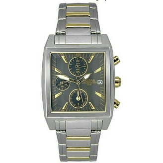 Pulsar Men's PF8137 Wrist Chronograph, Black Ion Plated Stainless
