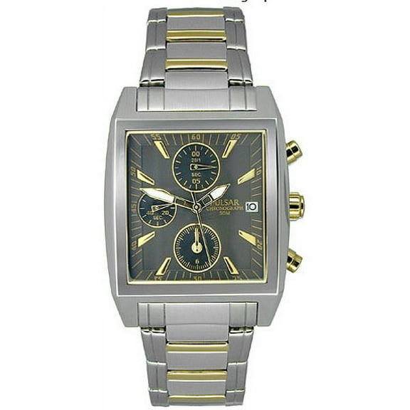 PF8145 Men's Chronographs Two Tone Black Dial Watch