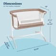 thumbnail image 5 of Baby Delight Beside Me Serenity Bassinet and Bedside Sleeper, Mocha Tweed, 5 of 13
