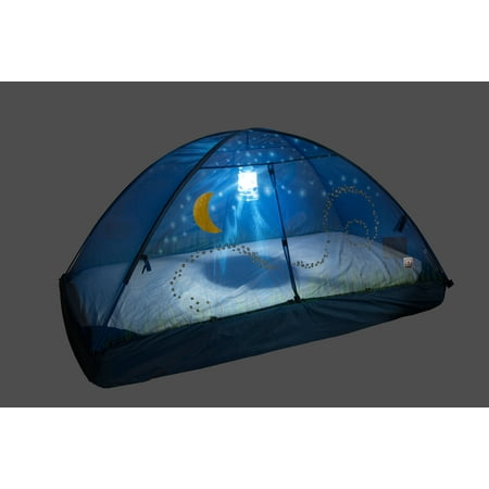 Pacific Play Tents Glow In The Dark Firefly Bed Tent With Silver