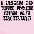 thumbnail image 2 of CafePress - Punk Rock With My Mommy Body Suit - Long Sleeve Cotton Baby Bodysuit, 2 of 4