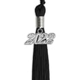 thumbnail image 2 of Black Graduation Tassel with Silver Date Drop, 2 of 2
