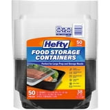 Hefty Food Storage Container with Lids 38 oz., 50 pcs.