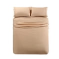thumbnail image 2 of JML King Sheet Set - Soft Brushed Microfiber Wrinkle, Fade, Stain Resistant - 4 Piece,Beige, 2 of 5