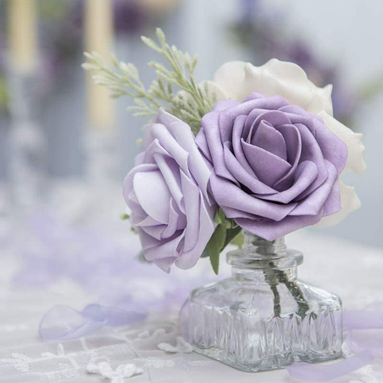 Lavender Rose Heads, Artificial Flowers
