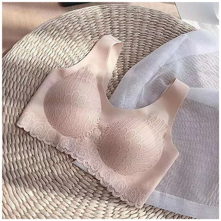 

Ice Silk Female Underwear Sweat Proof Removable Latex Bra for Daily Wear Sports Bra