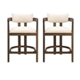 thumbnail image 1 of LHYY 26" Counter Height Bar Stool,Upholstered Counter Stools (Set of 2)-Walnut, 1 of 10