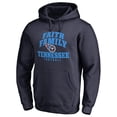 thumbnail image 2 of Men's Navy Tennessee Titans Faith Family Pullover Hoodie, 2 of 3