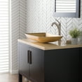 thumbnail image 5 of KRAUS Rectangular Gold Glass Vessel Bathroom Sink, 22 inch, 5 of 9