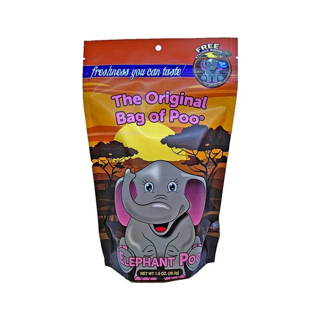 The Original Bag of Poo, Elephant Poop, Novelty Gag Gift