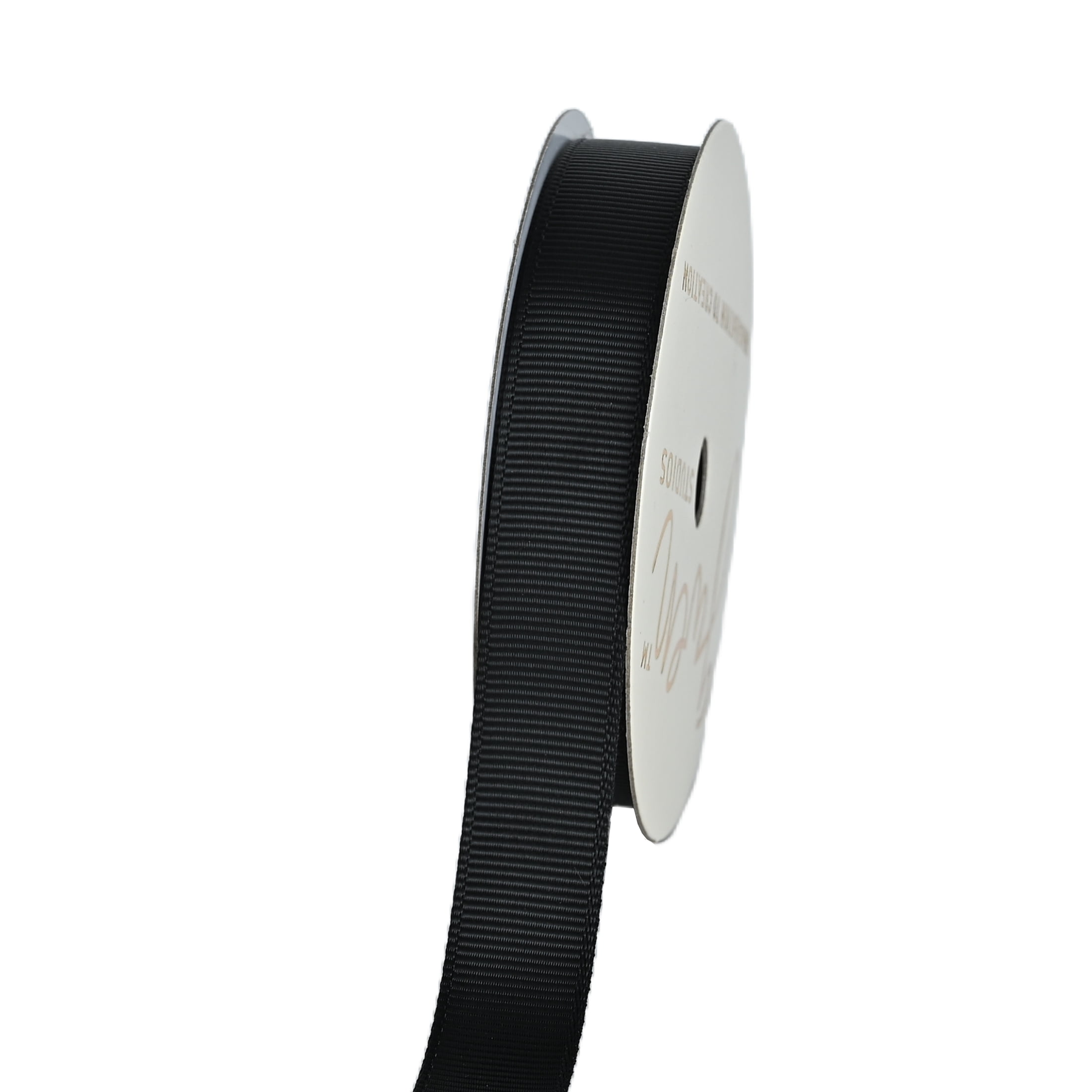 Gwen Studios 5/8" Black Grosgrain Ribbon, 7 yards