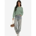 thumbnail image 6 of Womens Tops Long Ruffle Sleeve Shirts for Women Casual Loose Blouses Fashion, 6 of 6