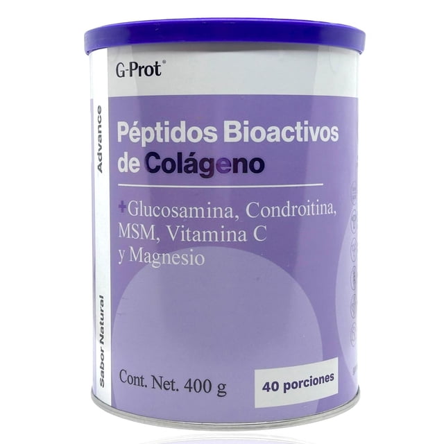Péptidos de Colágeno Glucosamina G-Prot 400 g Natural