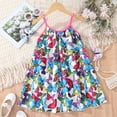 thumbnail image 4 of Fashion Toddler Girls Dress Child Sleeveless Butterfly Cute Prints Summer Beach Princess Trendy Fit Clothes Lovely New Daily Wear Elegant Casual Dresses, 4 of 9