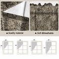 thumbnail image 5 of Grey Boho Swag Curtains for Kitchen/Bedroom/Living Room, Vintage Ethnic Tribe Abstract Art Floral Scalloped Curtains 63 Inch Long, Rod Pocket Window Swag Topper Curtains Valances 2 Panels Set 36"x63", 5 of 8
