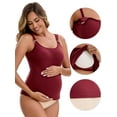 thumbnail image 3 of Unique Bargains Women's Maternity Thermal Camisoles with Built-In Bra M Red, 3 of 6