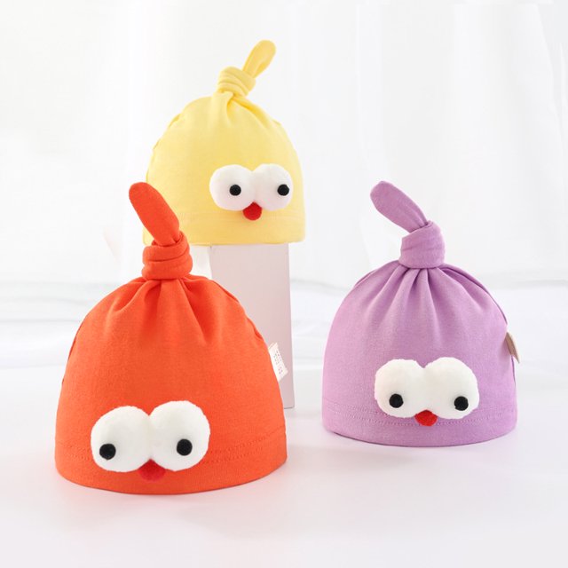Pack de 3 gorritos de bebé anudados para recién nacidos JAMW Sencillez