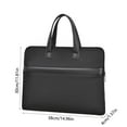 thumbnail image 3 of Portable Briefcase under $5! kkbbma Portable Document Briefcase, Large Capacity Cloth Business Bag, Handheld File Organizer for Meetings and Travel, Professional Laptop and Folder Carrier, 3 of 6