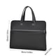 thumbnail image 3 of Maletín de tela de gran capacidad Bolsa para documentos | Organizador portátil de portafolio de negocios para reuniones, capacitación, viajes | Negro o gris | Multibolsillo | Mango cómodo | 15, 3 of 6