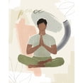thumbnail image 2 of Barnes, Victoria 26x32 Gold Ornate Wood Framed with Double Matting Museum Art Print Titled - Yoga Practice V, 2 of 4