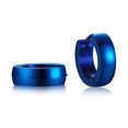 thumbnail image 1 of Cute Hoop Earrings for Men Punk Stainless Steel Huggie Small Earrings 4 Color, 1 of 2